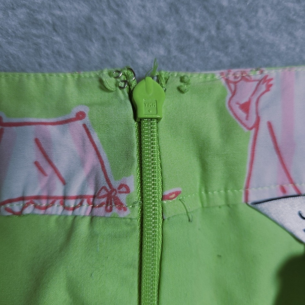 Vintage Lilly Pulitzer Size 6 A Line Mini Monkey Play Print Skirt Pockets VTG - Picture 6 of 11